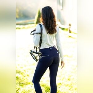 KL Select Gabrielle 34R FS Navy/Black Riding Breeches